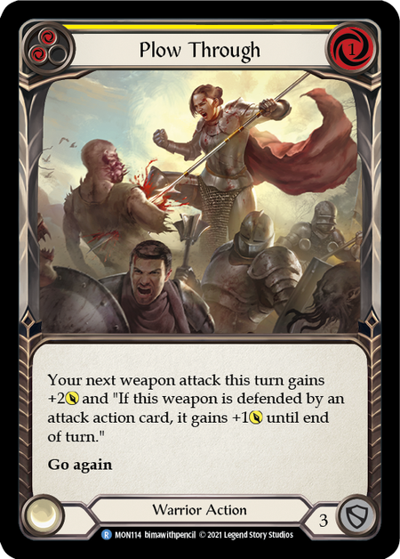 (1st Edition-RF) Plow Through (Yellow) - MON114