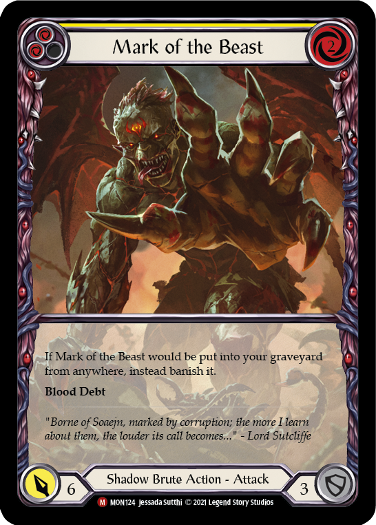 (1st Edition-EA RF) Mark of the Beast - MON124EA