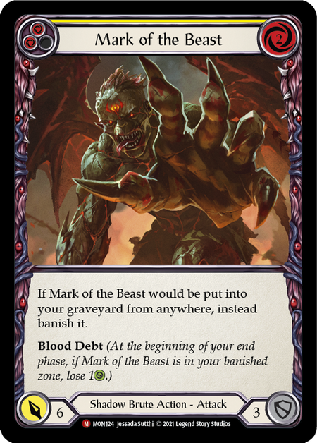 (1st Edition-RF) Mark of the Beast - MON124