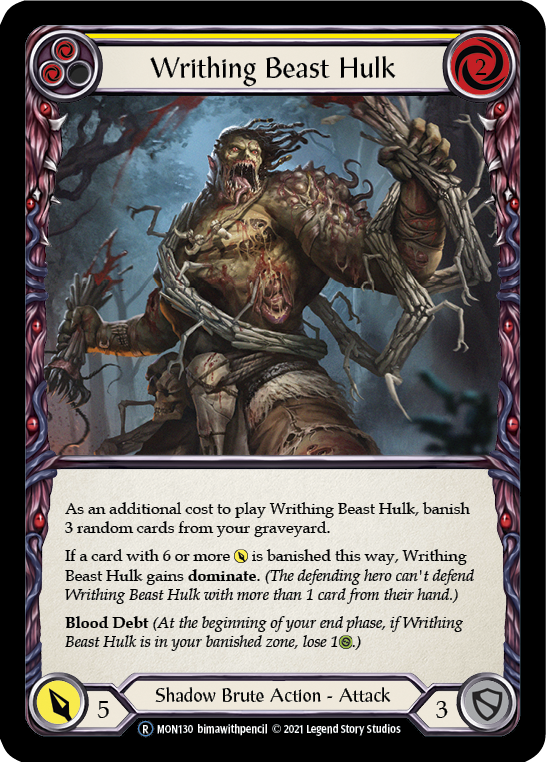 Writhing Beast Hulk (Yellow) - UL-MON130