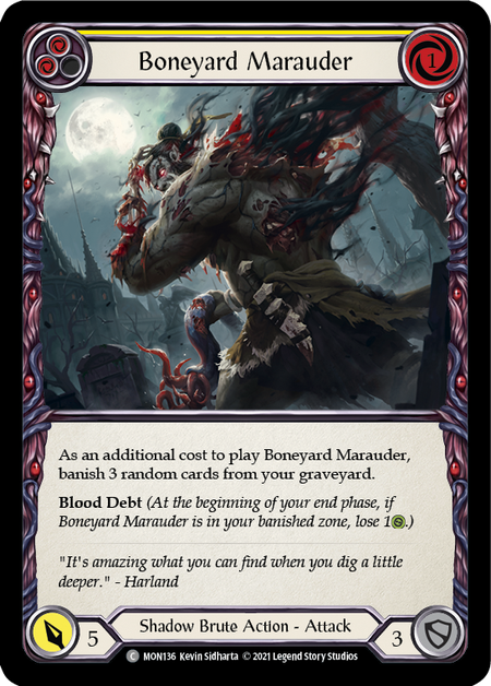 (1st Edition-RF) Boneyard Marauder (Yellow) - MON136