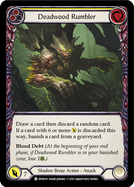 (1st Edition-RF) Deadwood Rumbler (Yellow) - MON139