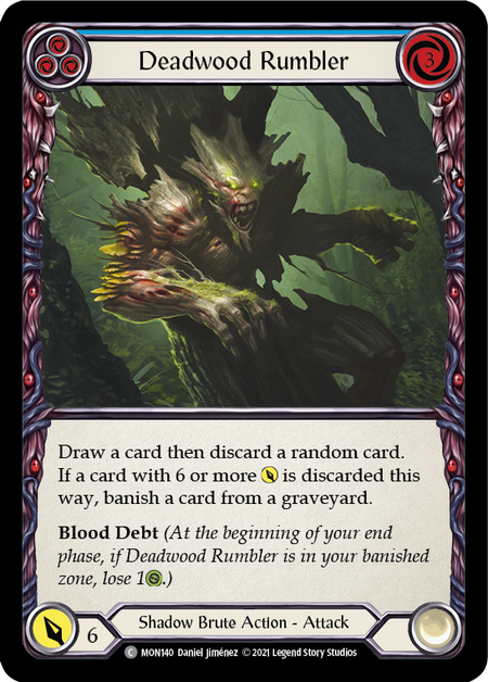 (1st Edition-RF) Deadwood Rumbler (Blue) - MON140