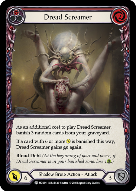 (1st Edition-RF) Dread Screamer (Red) - MON141