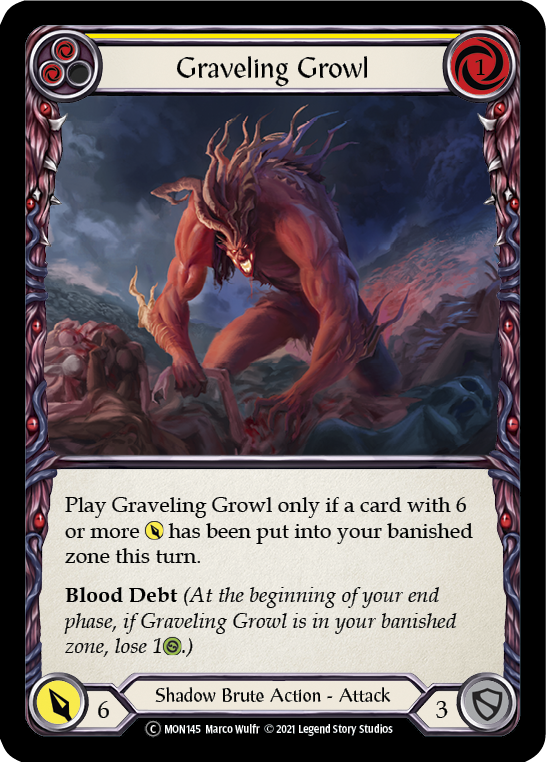 Graveling Growl (Yellow) - UL-MON145