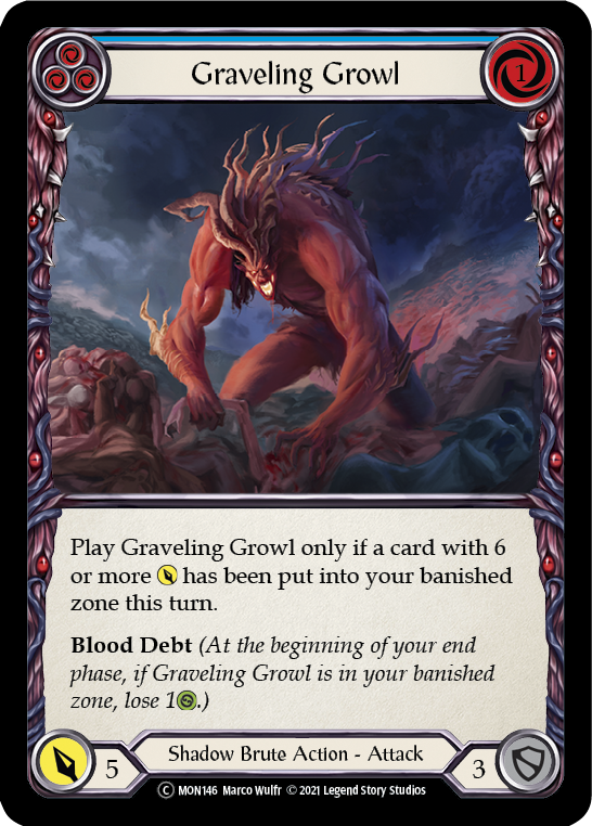 Graveling Growl (Blue) - UL-MON146
