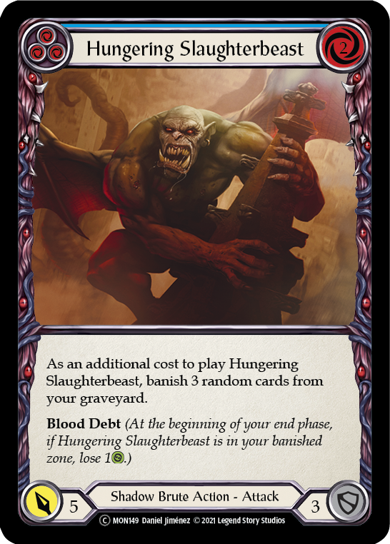 Hungering Slaughterbeast (Blue) - UL-MON149