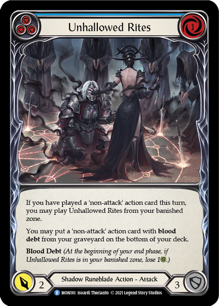 (1st Edition) Unhallowed Rites (Blue) - MON161