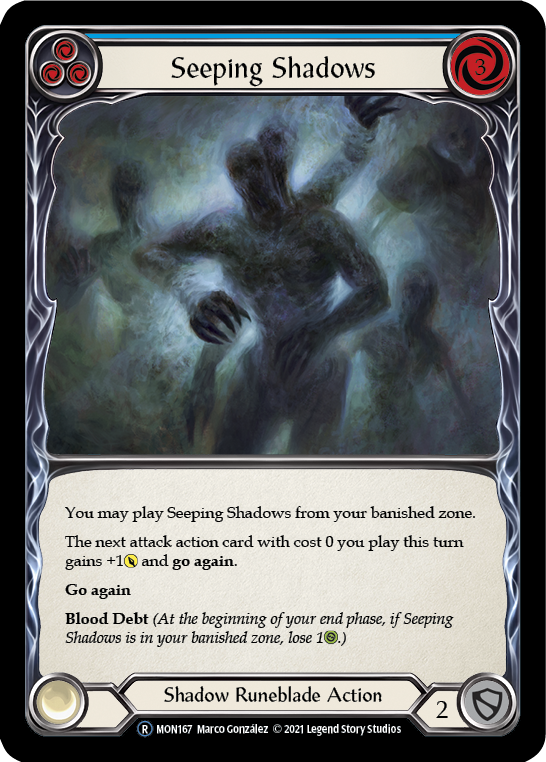 Seeping Shadows (Blue) - UL-MON167
