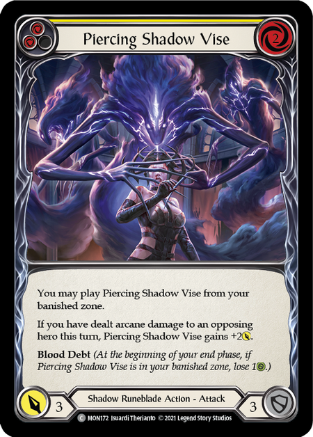 (1st Edition) Piercing Shadow Vise (Yellow) - MON172