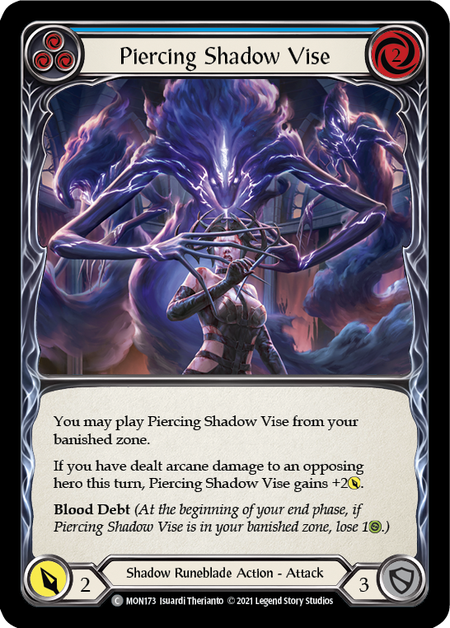 (1st Edition) Piercing Shadow Vise (Blue) - MON173