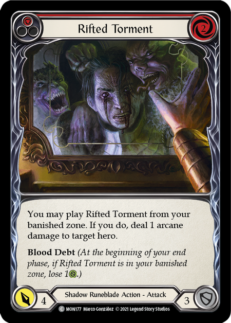 (1st Edition) Rifted Torment (Red) - MON177
