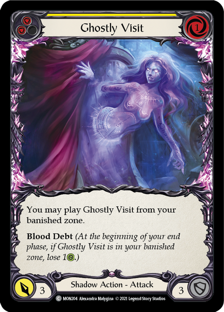 (1st Edition-RF) Ghostly Visit (Yellow) - MON204
