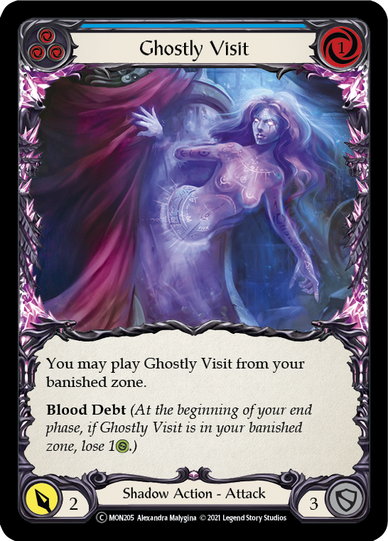 Ghostly Visit (Blue) - UL-MON205