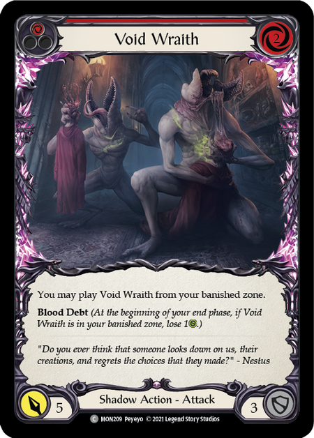 (1st Edition-RF) Void Wraith (Red) - MON209