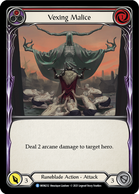 (1st Edition) Vexing Malice (Red) - MON232