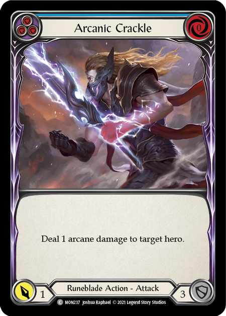 (1st Edition-RF) Arcanic Crackle (Blue) - MON237