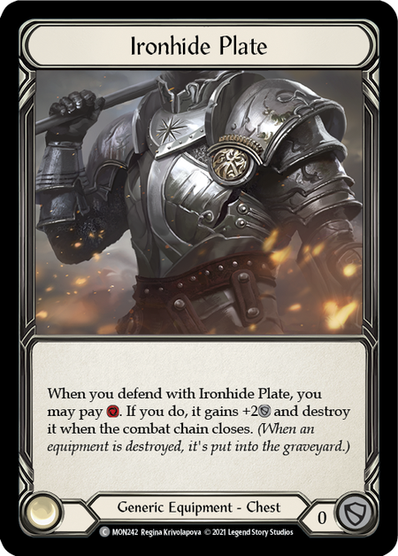 (1st Edition) Ironhide Plate - MON242