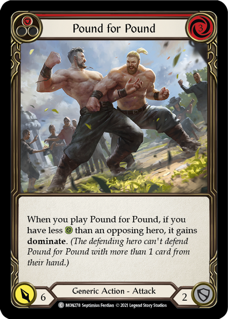 (1st Edition-RF) Pound for Pound (Red) - MON278