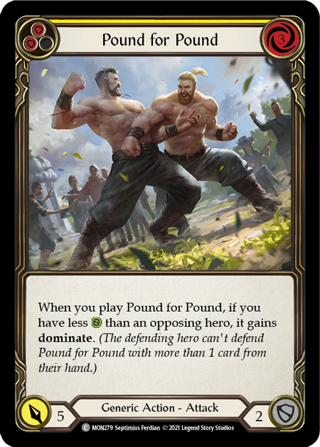 (1st Edition) Pound for Pound (Yellow) - MON279