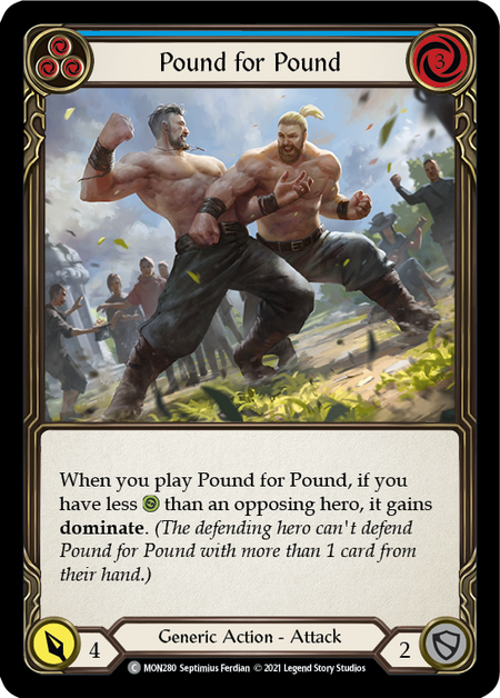 (1st Edition) Pound for Pound (Blue) - MON280