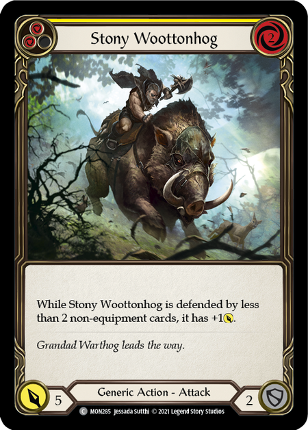 (1st Edition) Stony Woottonhog (Yellow) - MON285