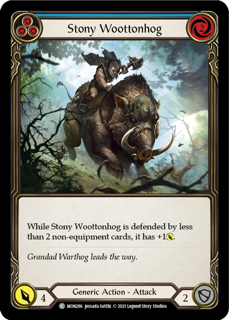 (1st Edition) Stony Woottonhog (Blue) - MON286
