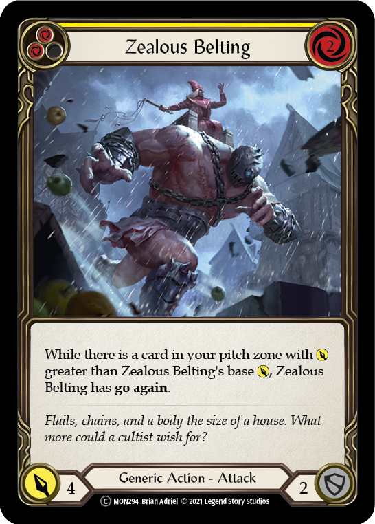 Zealous Belting (Yellow) - UL-MON294