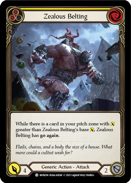 (1st Edition) Zealous Belting (Yellow) - MON294