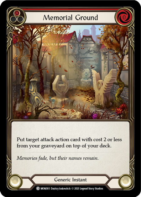 (1st Edition) Memorial Ground (Red) - MON303