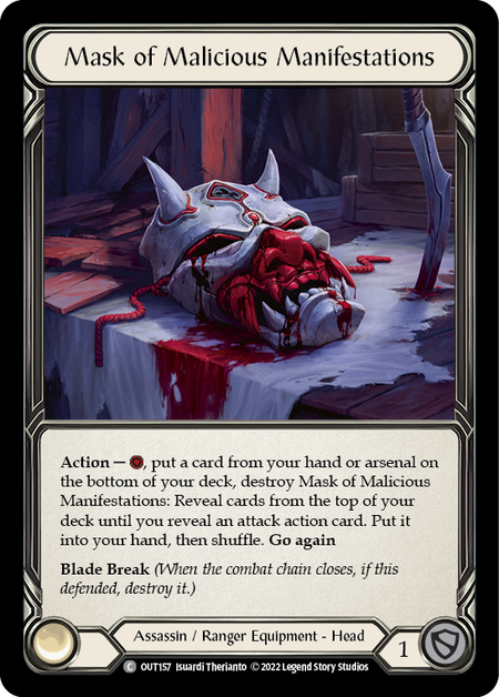 Mask of Malicious Manifestations - OUT157