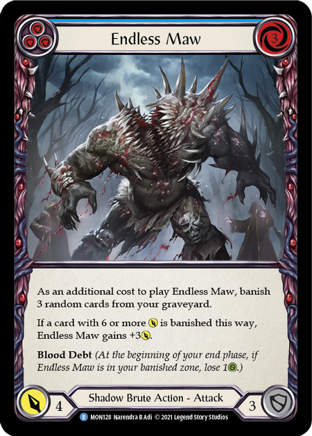 (1st Edition) Endless Maw (Blue) - MON128