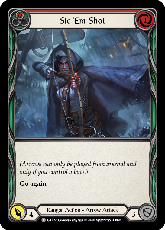 Sic 'Em Shot (Red) - UL-ARC072
