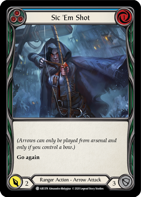 Sic 'Em Shot (Blue) - UL-ARC074