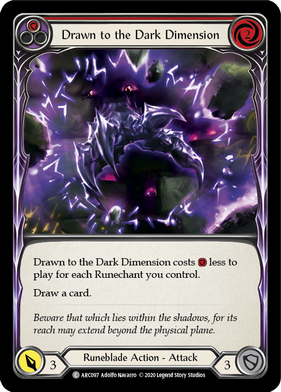 Drawn to the Dark Dimension (Red) - UL-ARC097
