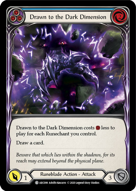 Drawn to the Dark Dimension (Blue) - UL-ARC099