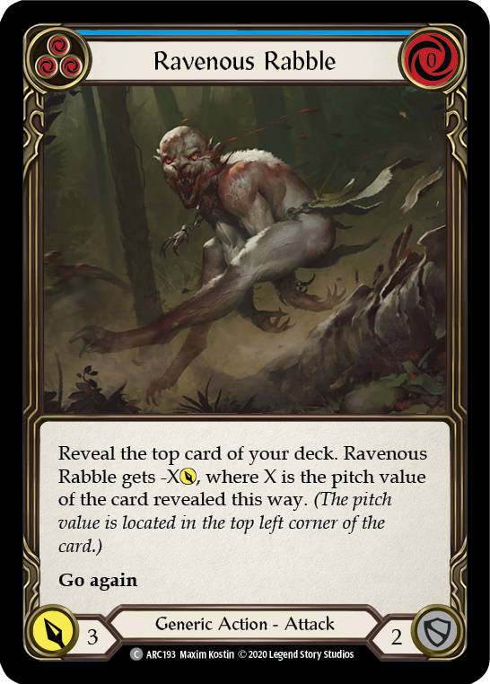 Ravenous Rabble (Blue) - UL-ARC193