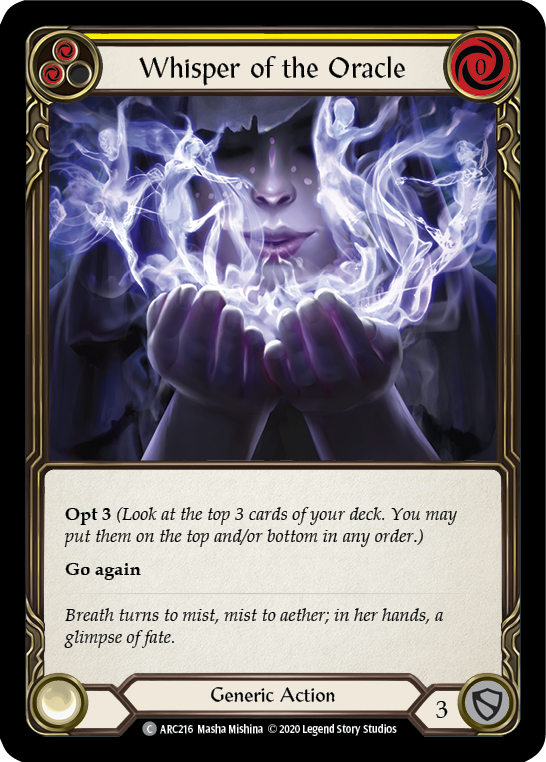 Whisper of the Oracle (Yellow) - UL-ARC216