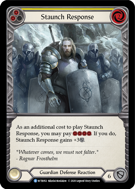 Staunch Response (Yellow) - UL-WTR052