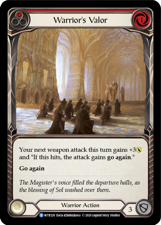 Warrior's Valor (Red) - UL-WTR129