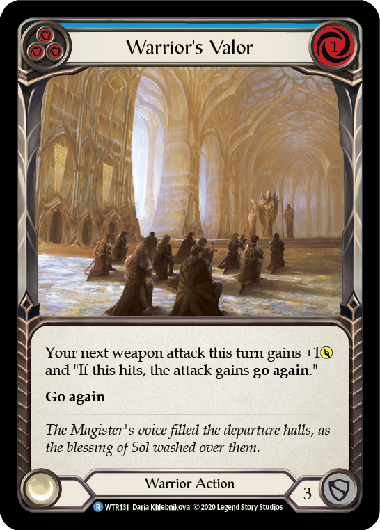 Warrior's Valor (Blue) - UL-WTR131