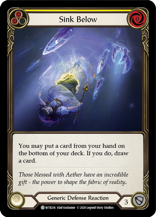 Sink Below (Yellow) - UL-WTR216