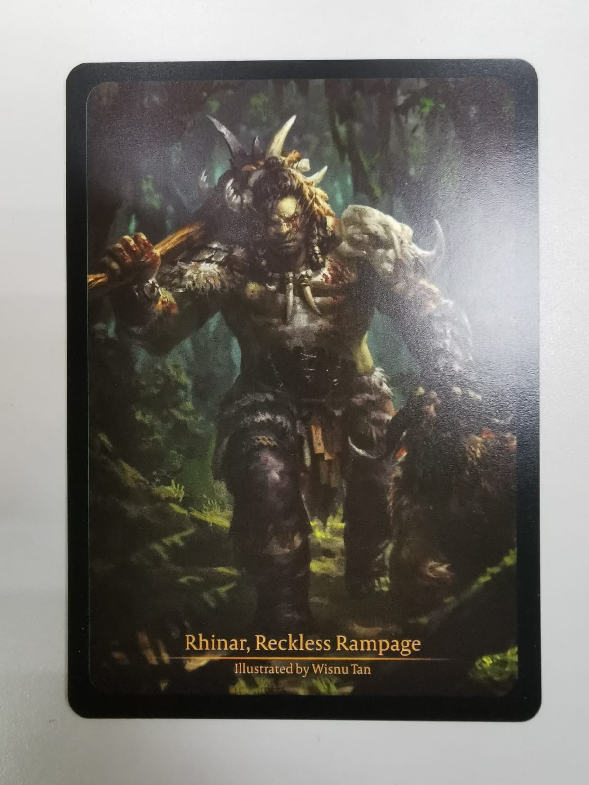 Rhinar, Reckless Rampage Artwork Card - RVD000