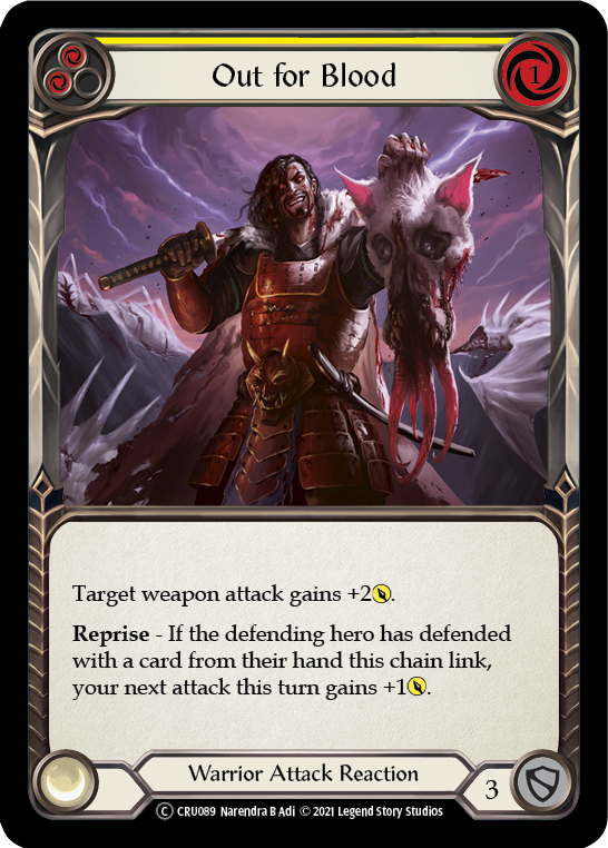 Out for Blood (Yellow) - UL-CRU089