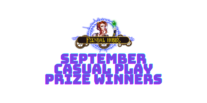 September Casual Play Prize Winner