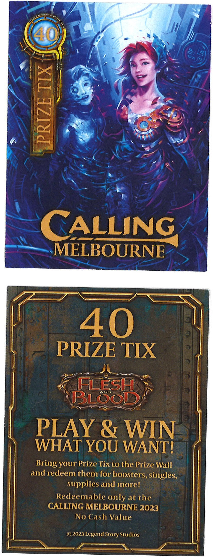 [Free] Calling Melbourne 40 Prize Ticket Souvenir