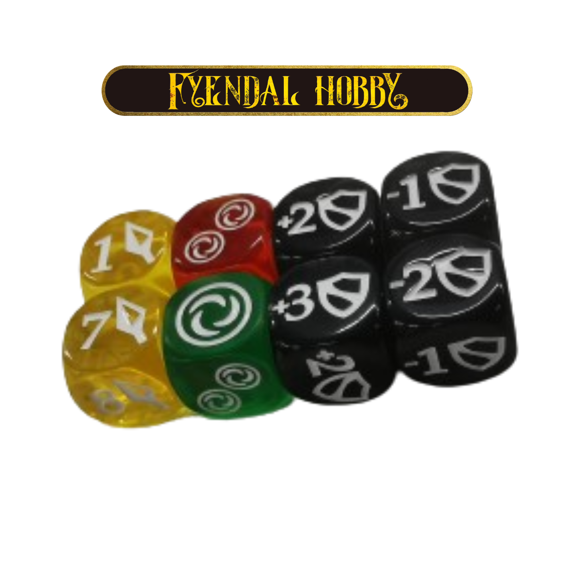 Flesh and Blood Large Dice (Clear Set of 8)
