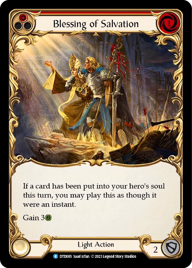 Blessing of Salvation (Red) - DTD085