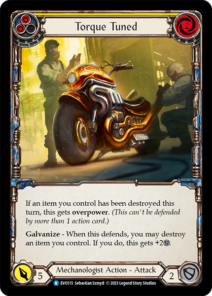 mtg motorcycle cards Torque Tuned (Yellow)