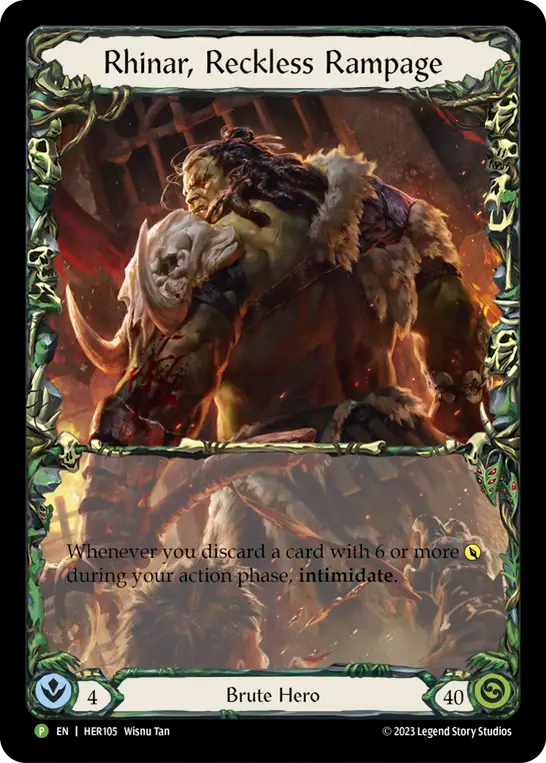 [Promo] [RF] Rhinar, Reckless Rampage - HER105
